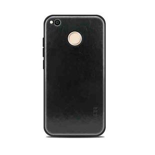 MOFI for Xiaomi Redmi 4X PC+TPU+PU Leather Protective Back Cover Case(Black)