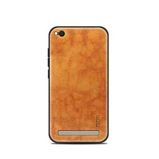 MOFI for Xiaomi Redmi 5A PC+TPU+PU Leather Protective Back Cover Case (Light Brown)