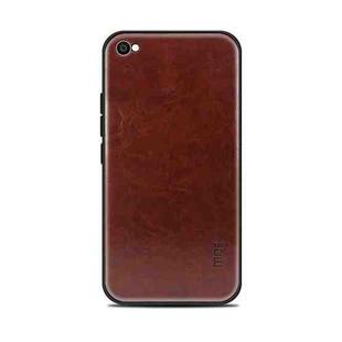 MOFI for Xiaomi Redmi Note 5A Standard PC+TPU+PU Leather Protective Back Cover Case (Dark Brown)