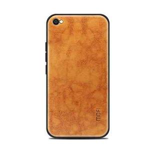 MOFI for Xiaomi Redmi Note 5A Standard PC+TPU+PU Leather Protective Back Cover Case (Light Brown)
