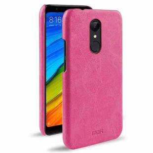 MOFI for Xiaomi Redmi 5 Crazy Horse Texture Leather Surface Protective Back Cover Case(Magenta)