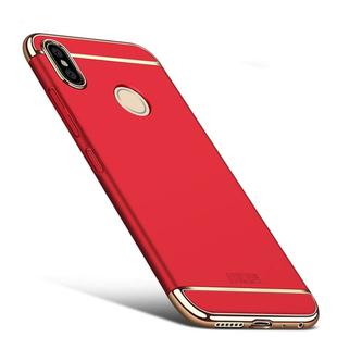 MOFI Three Stage Splicing Full-body Rugged PC Protective Back Cover Case for Xiaomi Redmi Note 5 Pro / Note 5(Red)