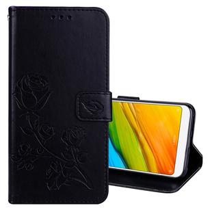 For Xiaomi Redmi 5 Rose Embossed Horizontal Flip Environmental PU Leather Case with Holder & Card Slots & Wallet (Black)