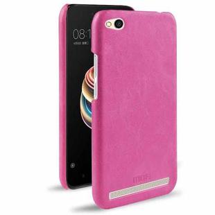 MOFI Chuxin Series Crazy Horse Texture Leather Case for Xiaomi Redmi 5A(Magenta)