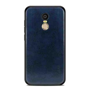 MOFI Shockproof PC+TPU+PU Leather Protective Back Case for Xiaomi Redmi Note 4X (Blue)
