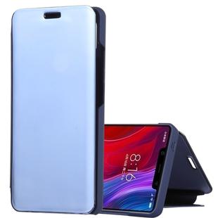 Mirror Clear View Horizontal Flip PU Leather Case for Xiaomi Mi 8 SE, with Holder (Blue)