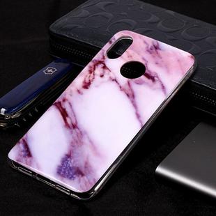 Marble Pattern Soft TPU Case For Xiaomi Mi 8(Purple)