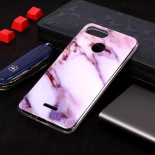 Marble Pattern Soft TPU Case For Xiaomi Redmi 6(Purple)