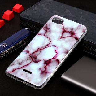Marble Pattern Soft TPU Case For Xiaomi Redmi 6A(Red)