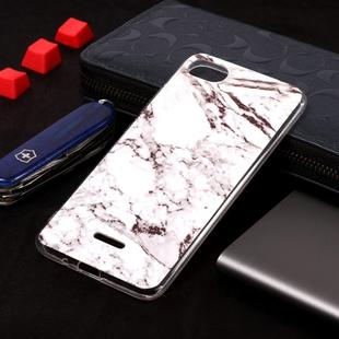 Marble Pattern Soft TPU Case For Xiaomi Redmi 6A(White)