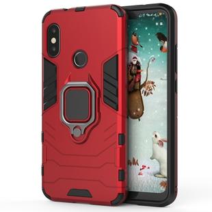 PC + TPU Shockproof Protective Case for Xiaomi Redmi 6 Pro / MI A2 lite, with Magnetic Ring Holder (Red)