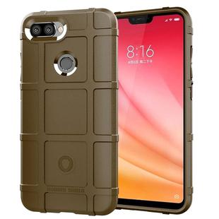 Full Coverage Shockproof TPU Case for Xiaomi Mi 8 Lite(Brown)