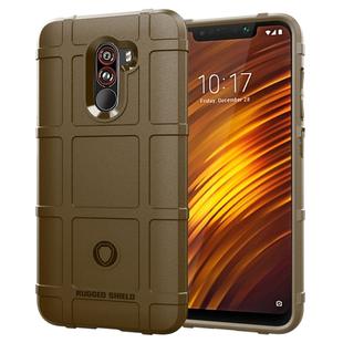 Full Coverage Shockproof TPU Case for Xiaomi Pocophone F1 (Brown)