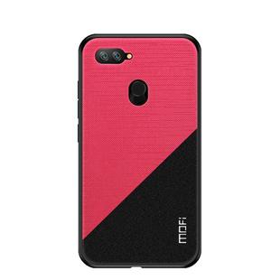 MOFI Shockproof TPU + PC + Cloth Pasted Case for Xiaomi Mi 8 Lite (Red)