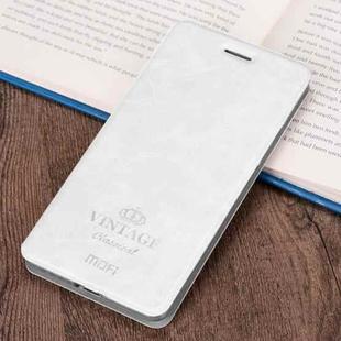 MOFI Crazy Horse Texture Horizontal Flip PU Leather Case for Xiaomi Redmi Note 6, with Holder & Card Slot (White)