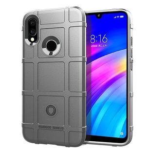 Shockproof Protector Cover Full Coverage Silicone Case for Xiaomi Redmi 7 (Grey)