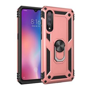 Sergeant Armor Shockproof TPU + PC Protective Case for Xiaomi Mi 9, with 360 Degree Rotation Holder(Rose Gold)
