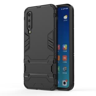 Shockproof PC + TPU Case for Xiaomi Mi 9 SE, with Holder(Black)