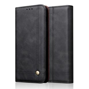 Casual Style Retro Crazy Horse Texture Horizontal Flip Leather Case for Xiaomi Mi 9, with Card Slots & Holder & Wallet (Black)