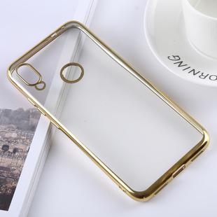 Ultra-thin Electroplating Soft TPU Protective Back Cover Case for Xiaomi Redmi Note 7 (Gold)