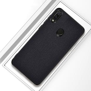 Shockproof Cloth Texture PC+ TPU Protective Case for Xiaomi Redmi Note 7 (Black)