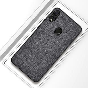 Shockproof Cloth Texture PC+ TPU Protective Case for Xiaomi Redmi Note 7 (Grey)