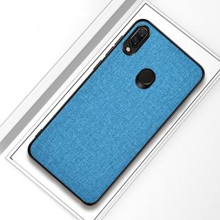 Shockproof Cloth Texture PC+ TPU Protective Case for Xiaomi Redmi Note 7 (Blue)