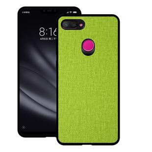 Shockproof Cloth Texture PC+ TPU Protective Case for Xiaomi Mi 8 Lite(Green)