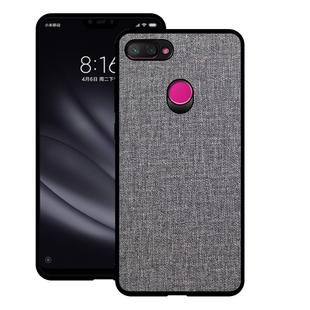 Shockproof Cloth Texture PC+ TPU Protective Case for Xiaomi Mi 8 Lite(Grey)