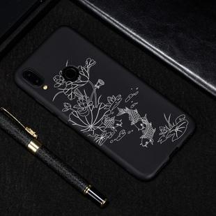 Lotus Pond Painted Pattern Soft TPU Case for Xiaomi Redmi Note 7