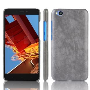 Shockproof Litchi Texture PC + PU Protective Case for Xiaomi Redmi Go (Grey)