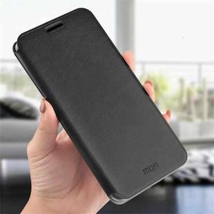 MOFI Crazy Horse Texture Horizontal Flip Shockproof Leather Case for Xiaomi Redmi Note 7, with Holder (Black)