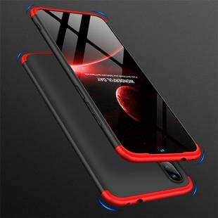GKK Three Stage Splicing Full Coverage PC Case for Xiaomi Redmi Note 7 (Black Red)
