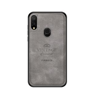 PINWUYO Shockproof Waterproof Full Coverage PC + TPU + Skin Protective Case for Xiaomi Redmi Note 7(Grey)