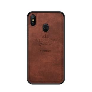 PINWUYO Shockproof Waterproof Full Coverage PC + TPU + Skin Protective Case for Xiaomi Redmi Note 6 Pro (Brown)