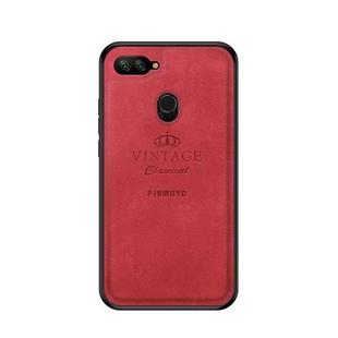 PINWUYO Shockproof Waterproof Full Coverage PC + TPU + Skin Protective Case for Xiaomi Mi 8 Lite (Red)
