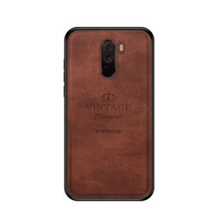 PINWUYO Shockproof Waterproof Full Coverage PC + TPU + Skin Protective Case for Xiaomi Pocophone F1 (Brown)