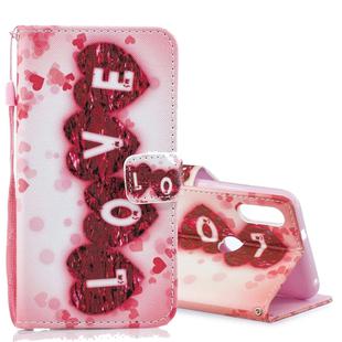 Love Pattern Horizontal Flip Leather Case for Xiaomi Mi Play, with Holder & Card Slots & Wallet