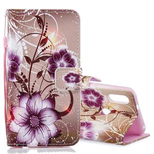 Lotus Pattern Horizontal Flip Leather Case for Xiaomi Mi Play, with Holder & Card Slots & Wallet