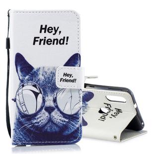 Cool Cat Pattern Horizontal Flip Leather Case for Xiaomi Mi Play, with Holder & Card Slots & Wallet