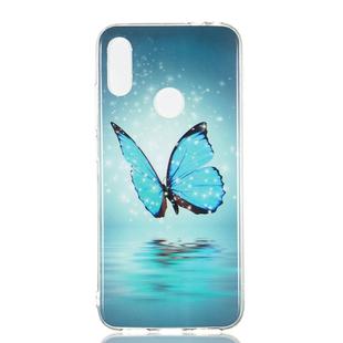 Butterfly Pattern Noctilucent TPU Soft Case for Xiaomi Redmi Note 7