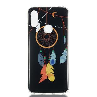 Feather Wind Chime Pattern Noctilucent TPU Soft Case for Xiaomi Redmi Note 7