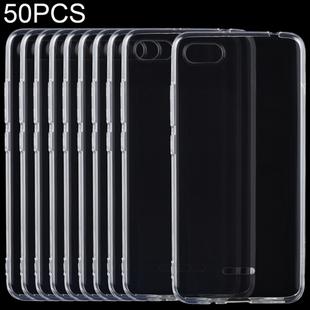 50 PCS Shockproof TPU Protective Back Case for Xiaomi Redmi 6A