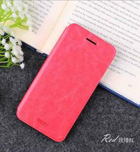 MOFI Crazy Horse Texture Horizontal Flip Shockproof Protective Leather Case for Xiaomi Mi 8 Lite, with Holder(Magenta)