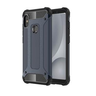 For Xiaomi  Redmi Note 5 Pro Full-body Rugged TPU + PC Combination Back Cover Case (Navy Blue)