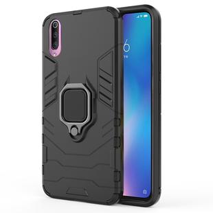 PC + TPU Shockproof Protective Case with Magnetic Ring Holder for Xiaomi Mi 9(Black)