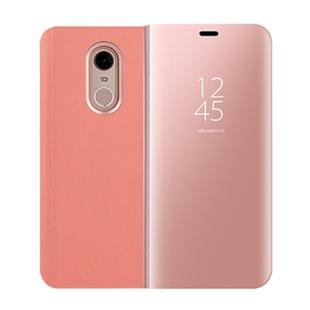 PC Mirror Case for Xiaomi Redmi 5 Plus, with Holder (Rose Gold)