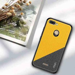 MOFI Honors Series Full Coverage TPU + PC + Cloth Pasted Case for Xiaomi Redmi 6 (Yellow)
