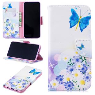 Colored Drawing Butterfly Love Flower Pattern Horizontal Flip Leather Case for Xiaomi Redmi Note 7 / Redmi Note 7 Pro, with Holder & Card Slots & Wallet