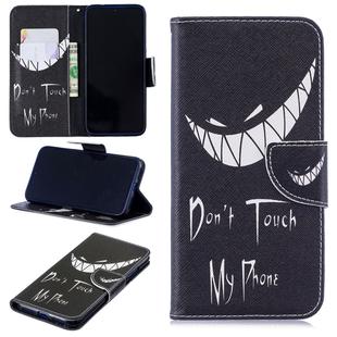Colored Drawing Smirk Pattern Horizontal Flip Leather Case for Xiaomi Redmi Note 7 / Redmi Note 7 Pro, with Holder & Card Slots & Wallet